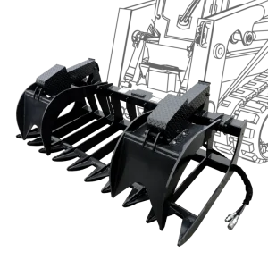 CID X Treme Duty Root Grapple Gray Machine Mockup